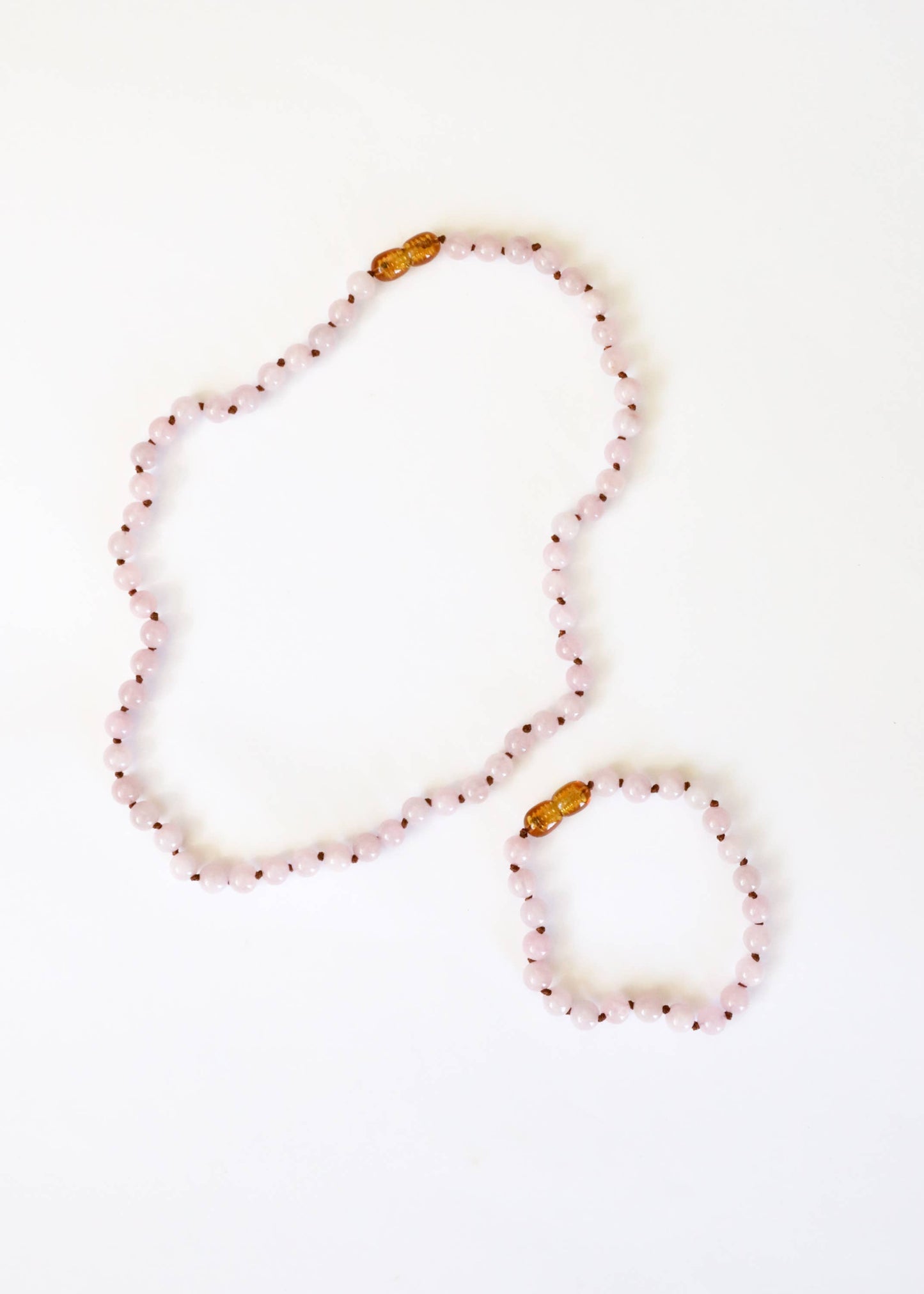 Pure Gemstone Rose Quartz Necklace
