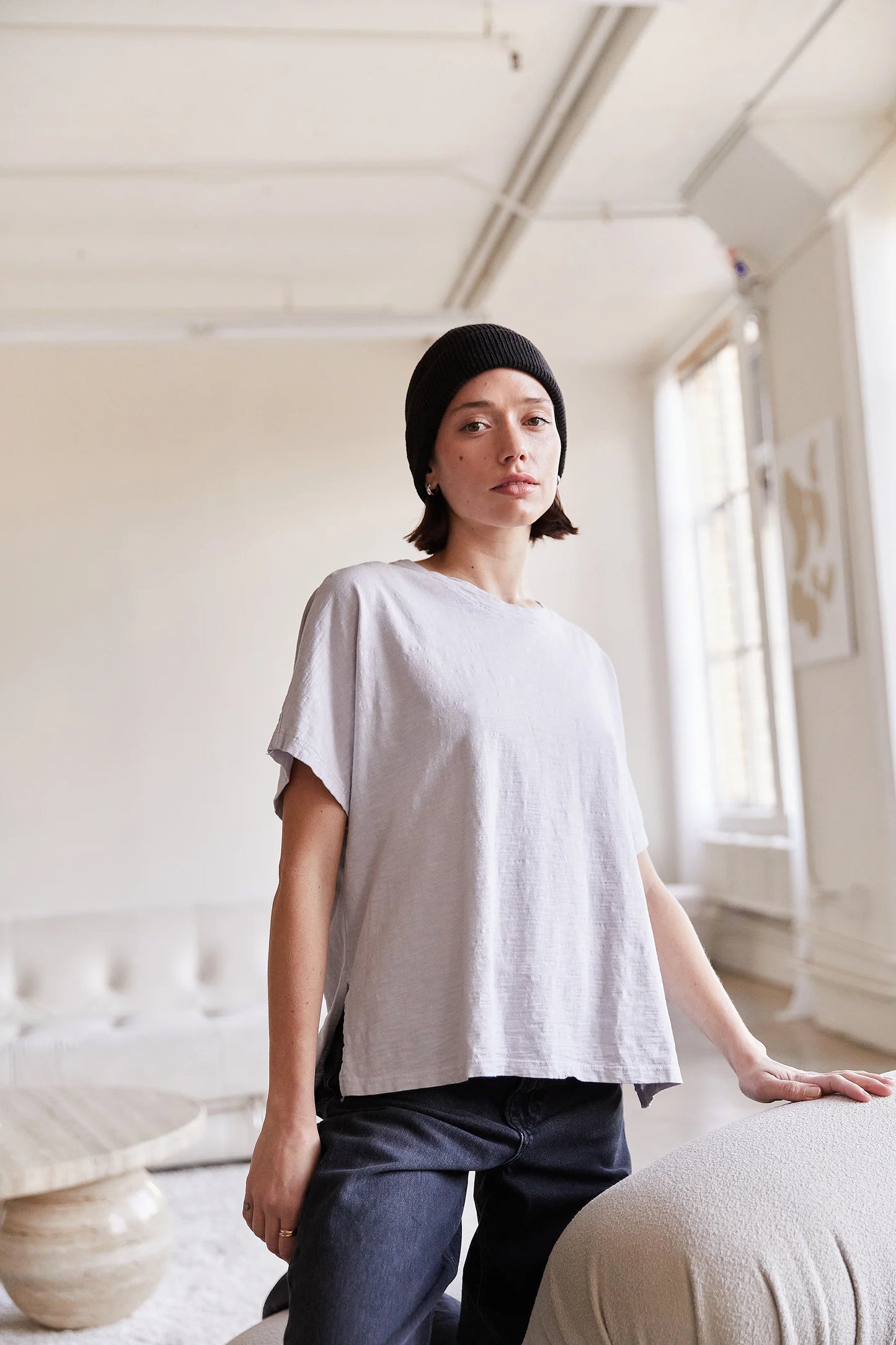It Is Well | Ribbed Beanie in Black