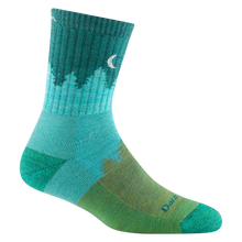 Load image into Gallery viewer, Darn Tough | Women's Treeline Micro Crew Midweight Hiking Socks in Aqua