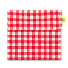 Load image into Gallery viewer, Fluf | Flip Snack Bag in Gingham Red
