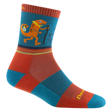 Load image into Gallery viewer, Darn Tough | Kids Sal Micro Crew Lightweight Hiking Socks in Lava
