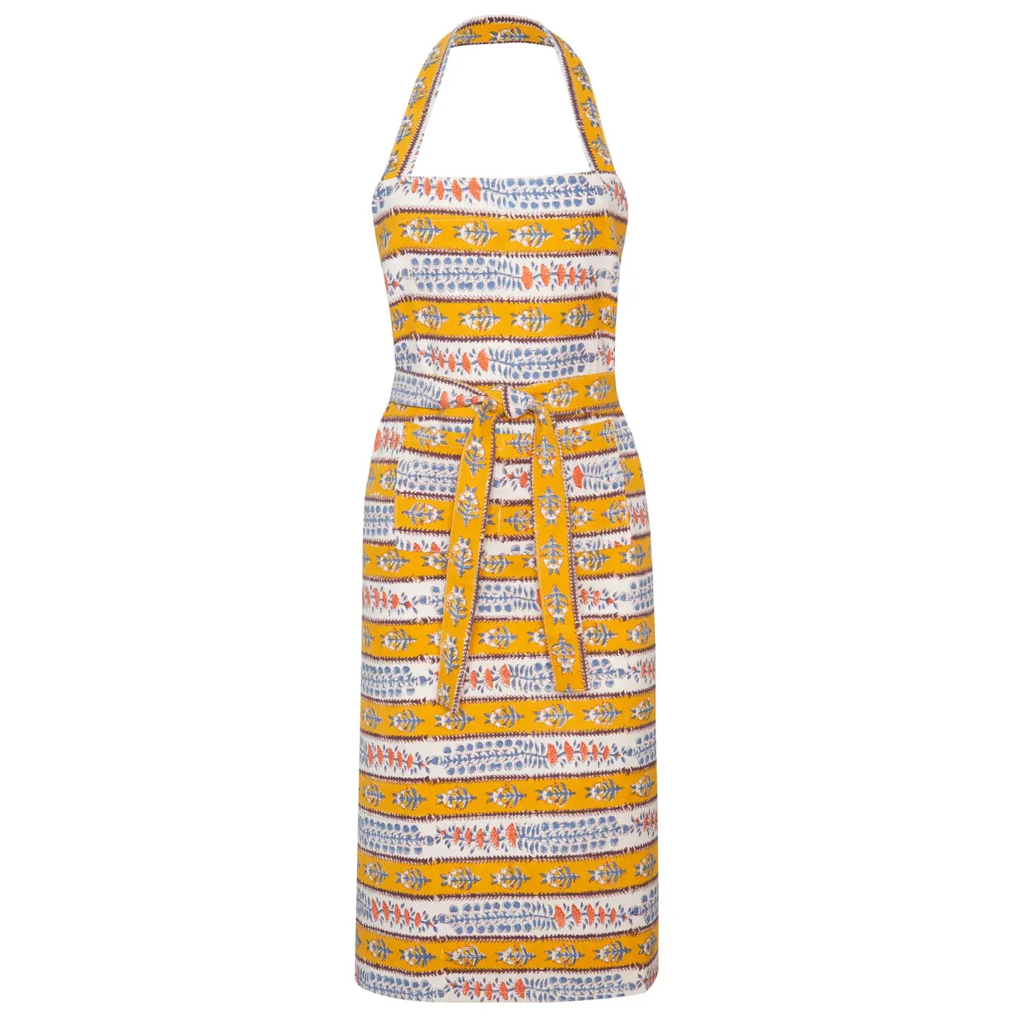 Avignon Apron in Dijon & Blue