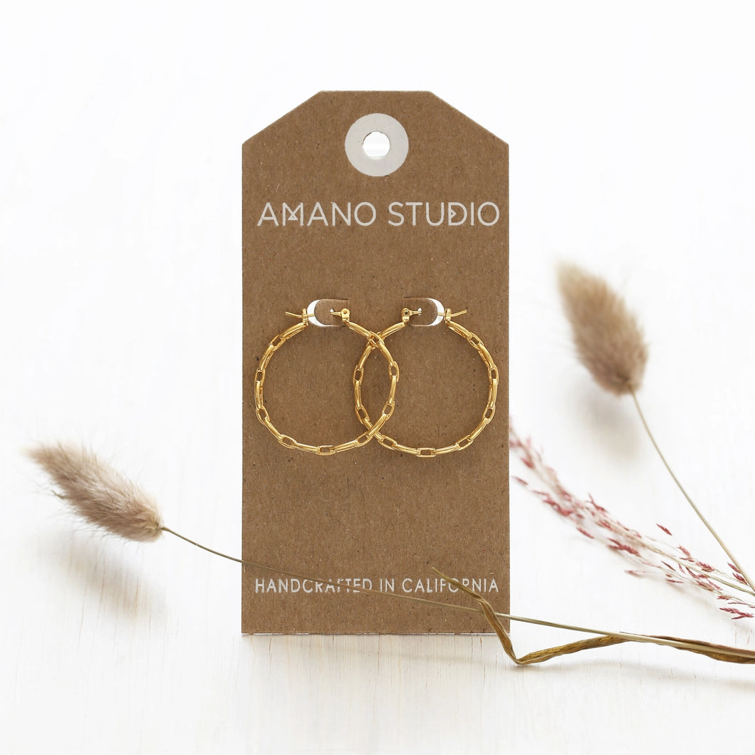 Amano Studio | Chain Hoop Earrings