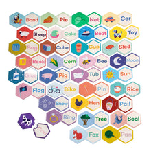 Load image into Gallery viewer, Eeboo | Simple Words Hexagon Puzzle Pairs