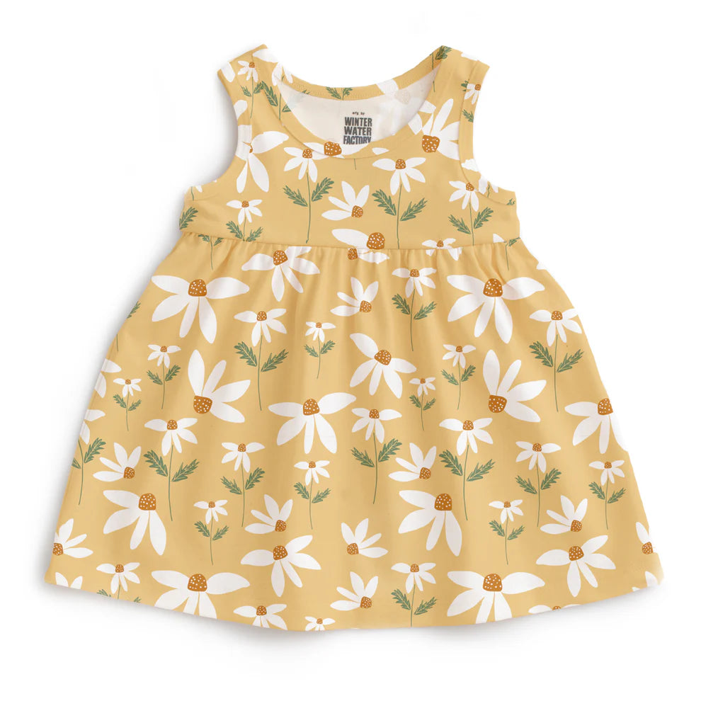 Winter Water Factory | Alna Dress in Yellow Daisies Print
