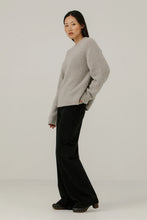 Load image into Gallery viewer, Bare Knitwear | Colette Boucle Crewneck in Mushroom