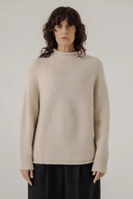 Load image into Gallery viewer, Bare Knitwear | Handloom Rollneck Sweater in Cream