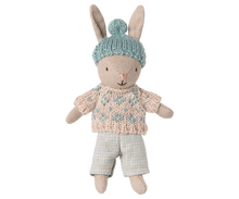 Load image into Gallery viewer, Maileg | Sand Micro Winter Bunny in Mint