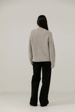 Load image into Gallery viewer, Bare Knitwear | Colette Boucle Crewneck in Mushroom