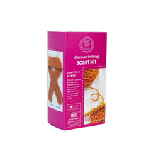 Load image into Gallery viewer, Discover Knitting | Yellow Pumpkin Scarf