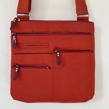 Load image into Gallery viewer, Highway | Nico Multi-Pocket Cross Body Shoulder Bag in Terracotta x Red | Small
