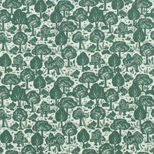 Load image into Gallery viewer, Winter Water Factory | French Terry Blanket in Green Treehouses
