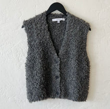 Load image into Gallery viewer, LATIERRA | Aries Boucle Vest in Charcoal