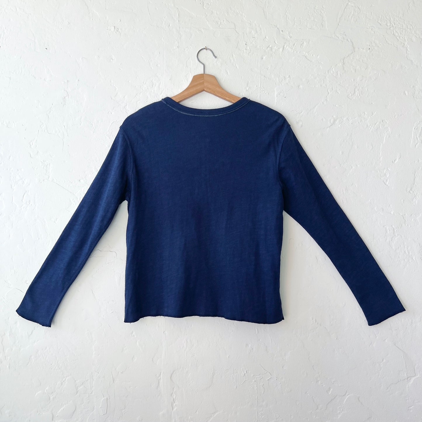 Snap Front Cardigan in Indigo