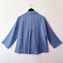 Load image into Gallery viewer, Habitat | Express Travel Solid Pleat Back Blouse in Rain