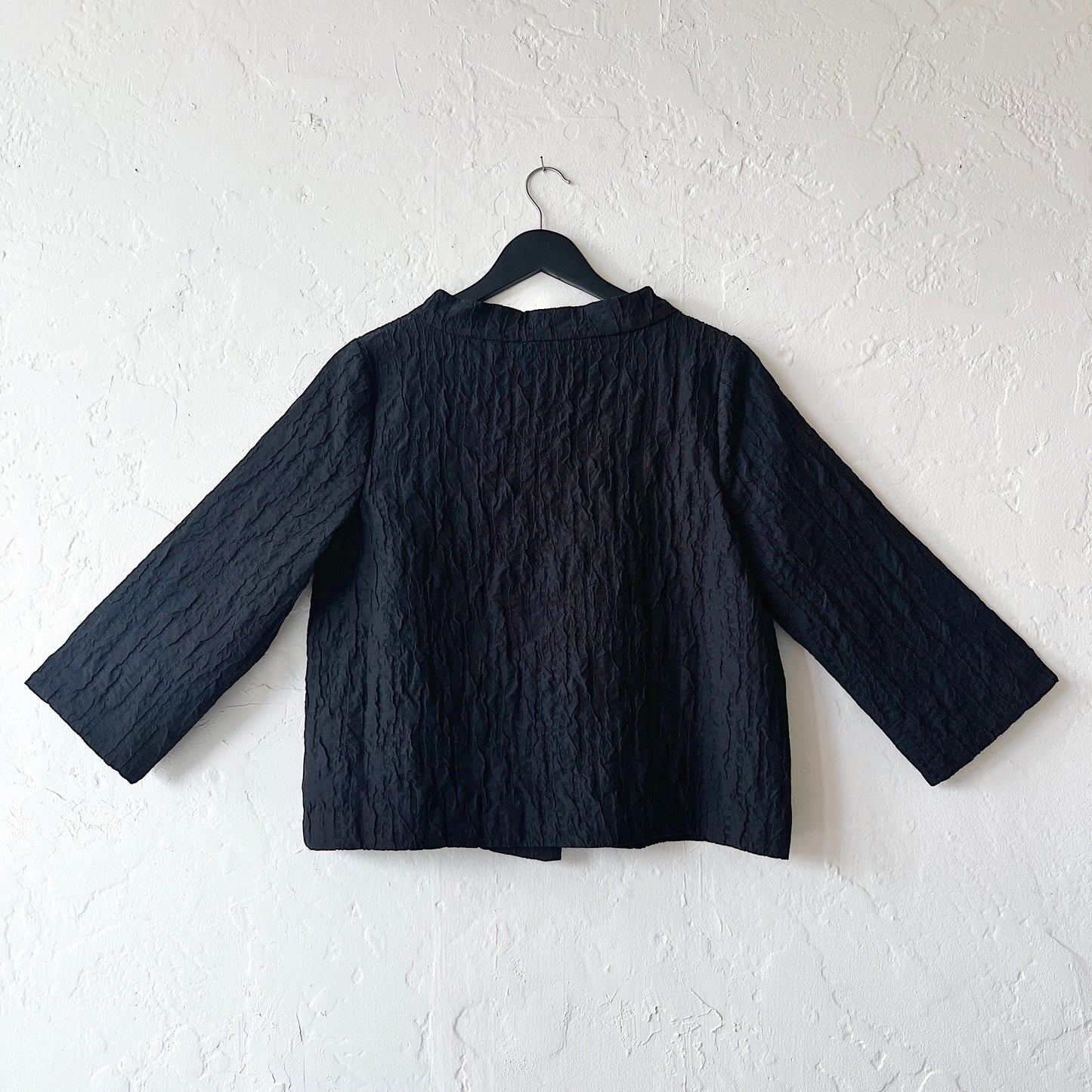 Olivia by Habitat | Perfect Plisse Socialite Jacket in Black