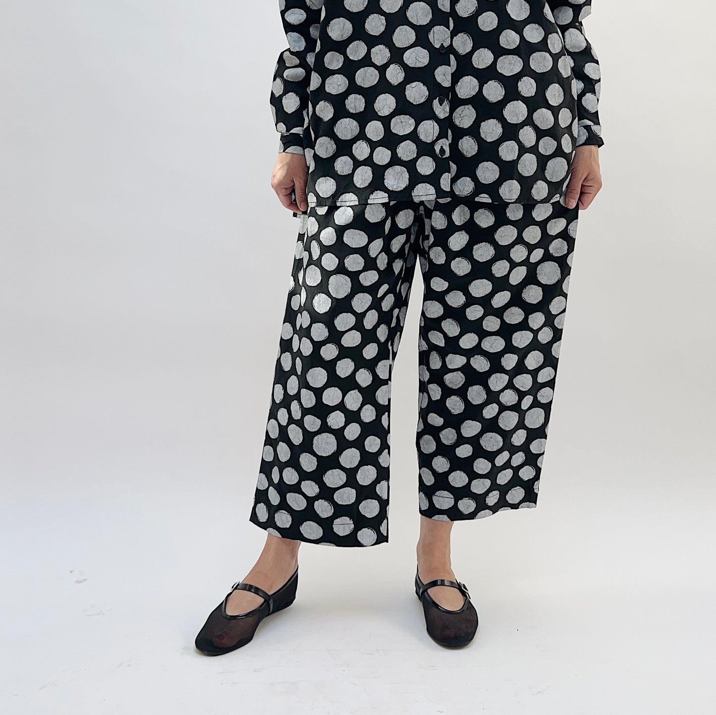 Baci | Soda Print Wide Leg Trousers in Polka Dots