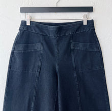 Load image into Gallery viewer, Habitat | Stonewash Cotton Spun Angle Pocket Flood Pant in Black