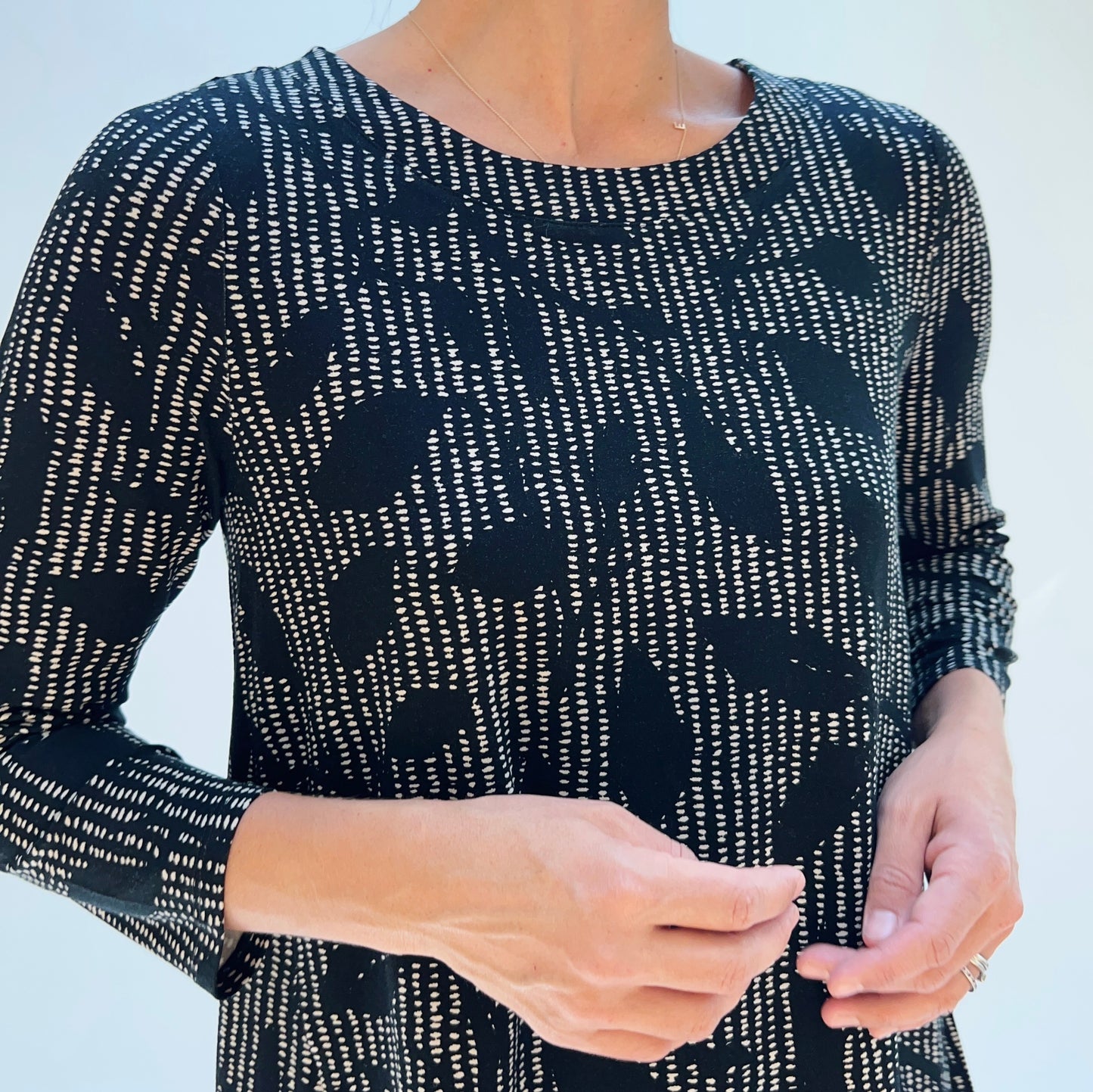 Habitat | Core Travel Mix Pleat Back Tunic in Dove