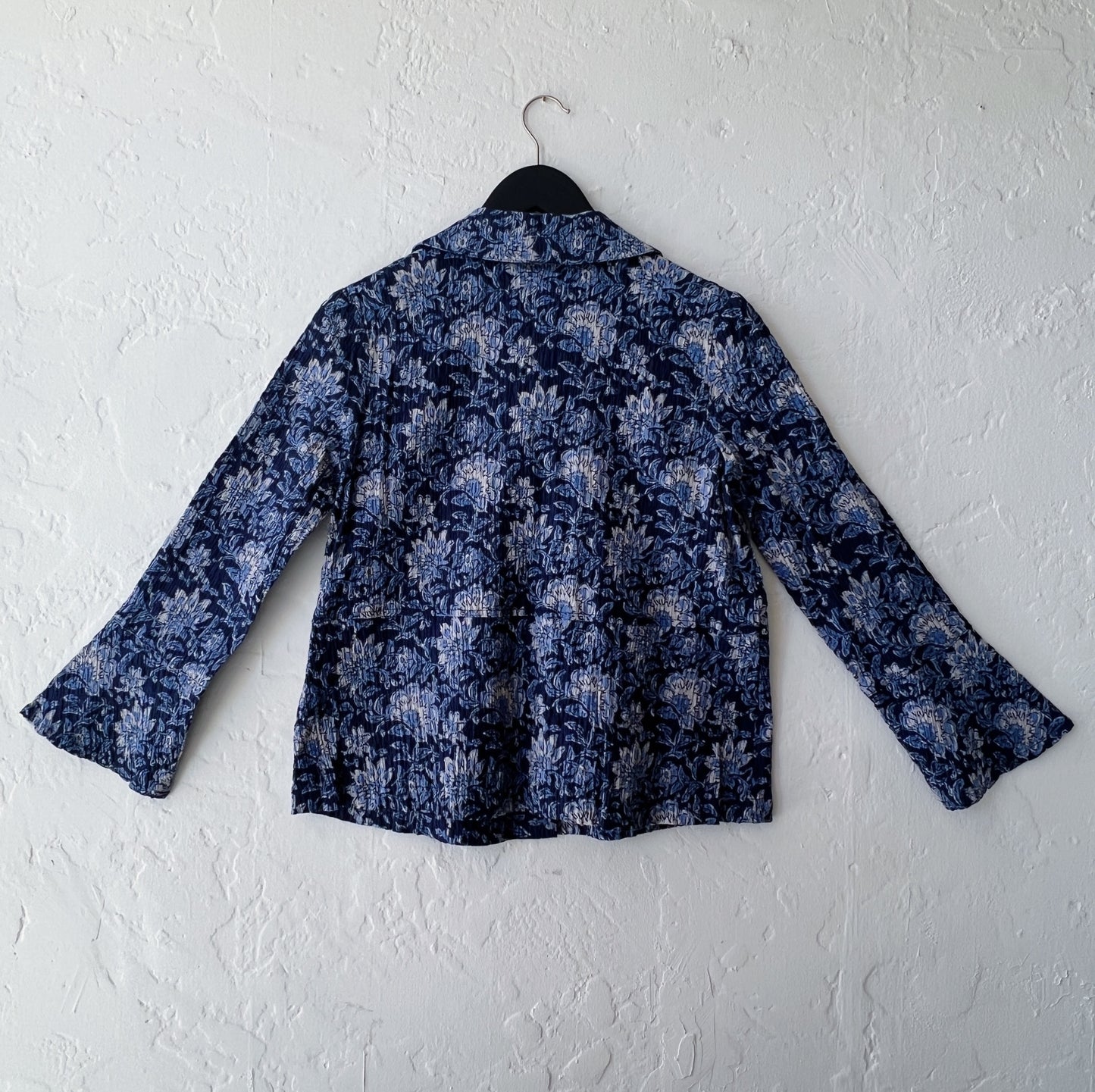 Habitat | Floral Block Print Flounce Jacket