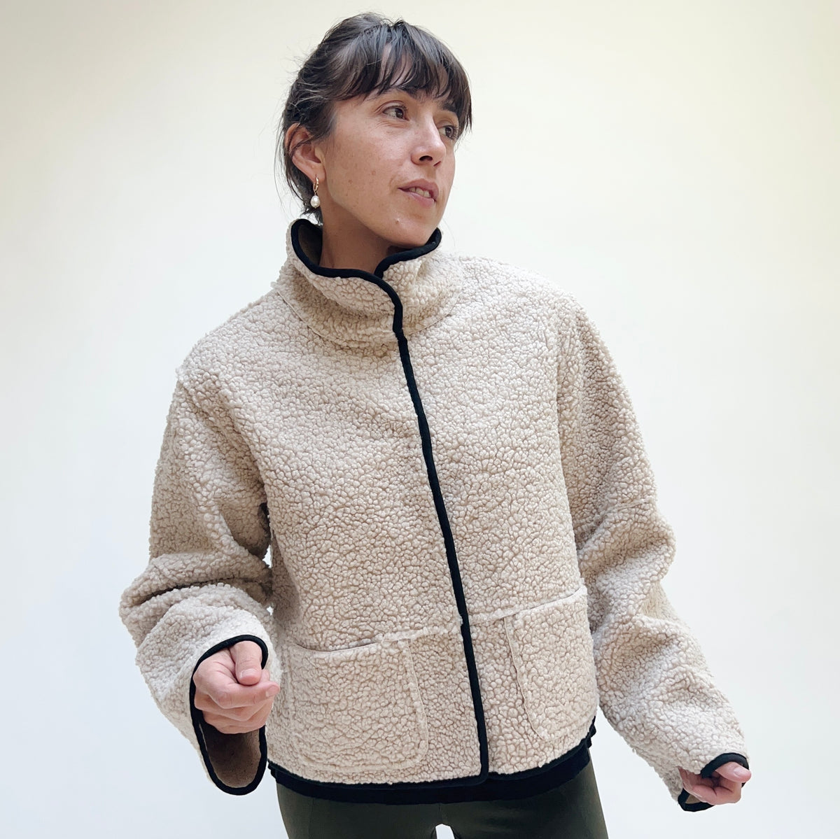 Habitat | Reversible Kiki Sherpa Jacket in Dove – Dotter