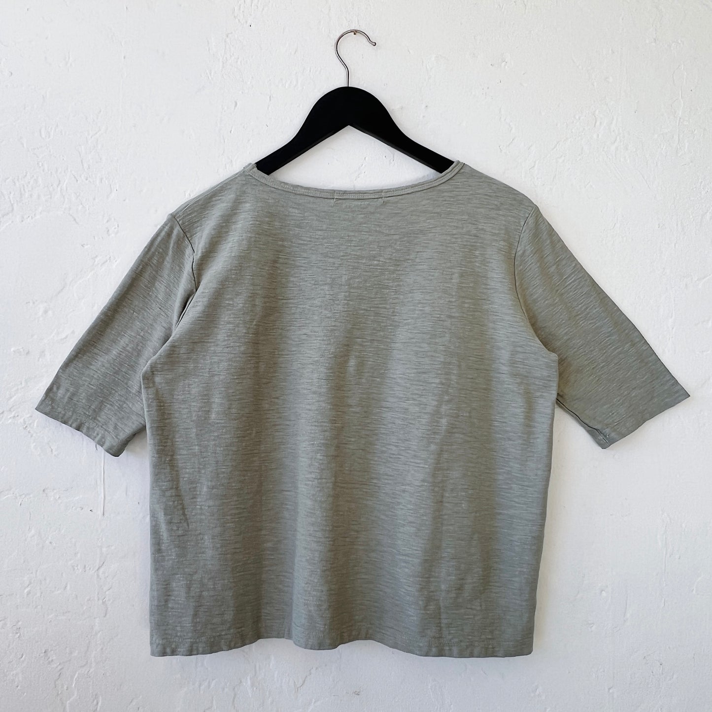 Elbow Sleeve Top in Balsam Green