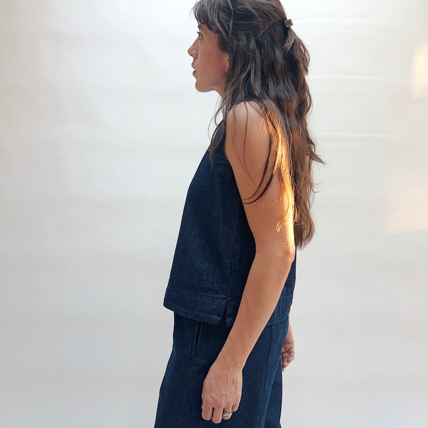 Denim Boxy Tank