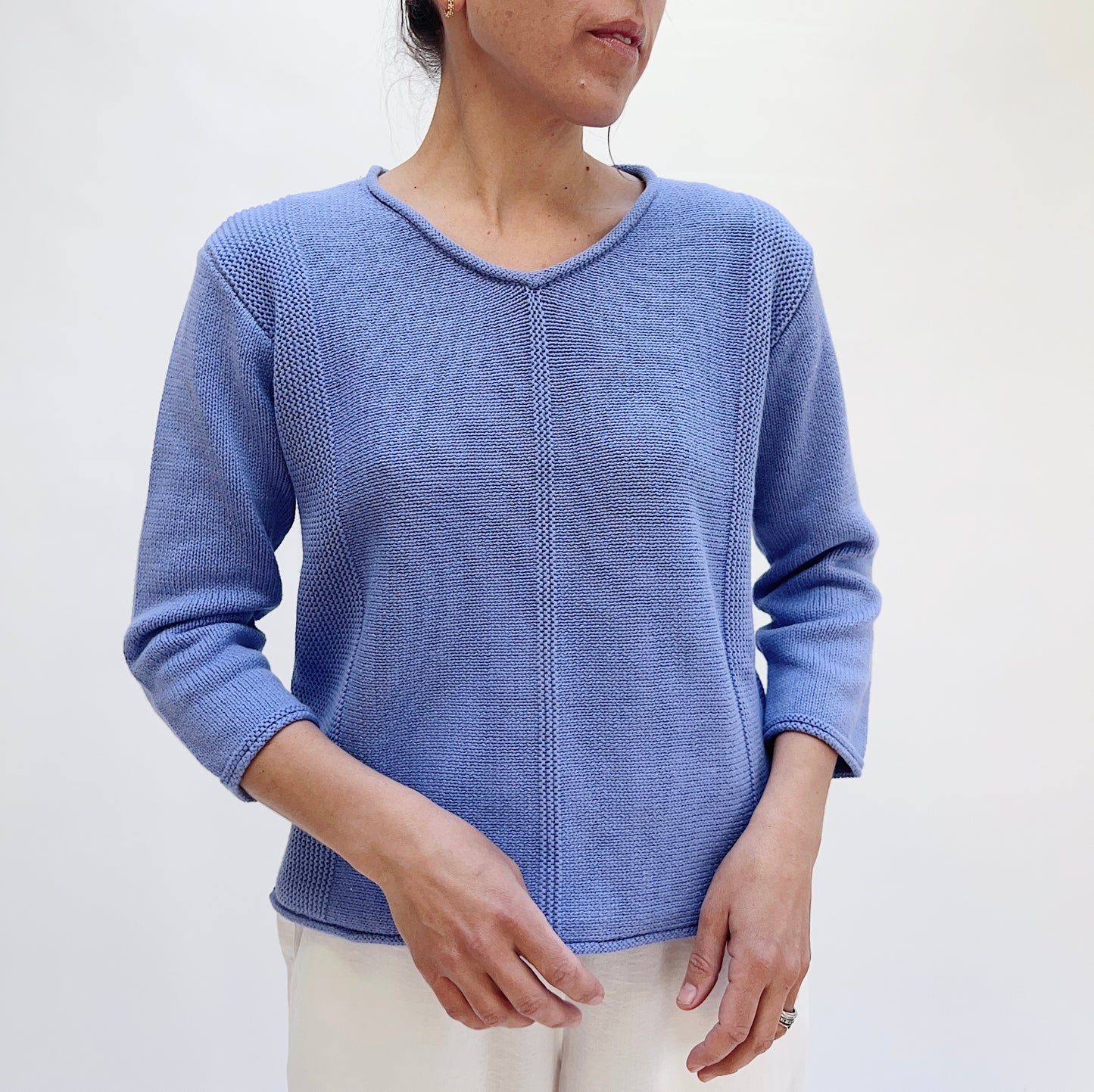 Shoreside V-Neck in Iris