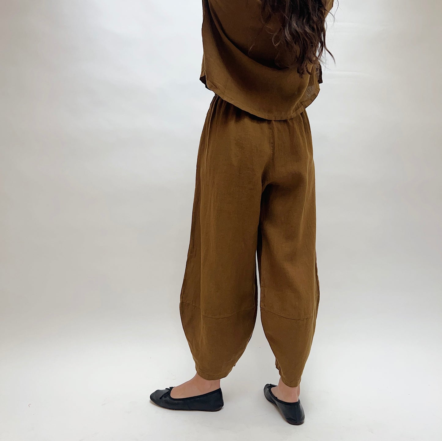 Linen Oliver Pant in Quinquina