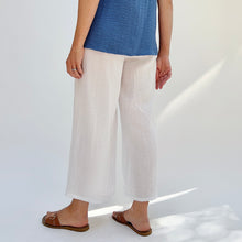Load image into Gallery viewer, Habitat | Travel Crop Pants in White
