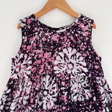 Load image into Gallery viewer, Fahari Bazaar | Girls Tank Dress in White & Pink Floral Speckle
