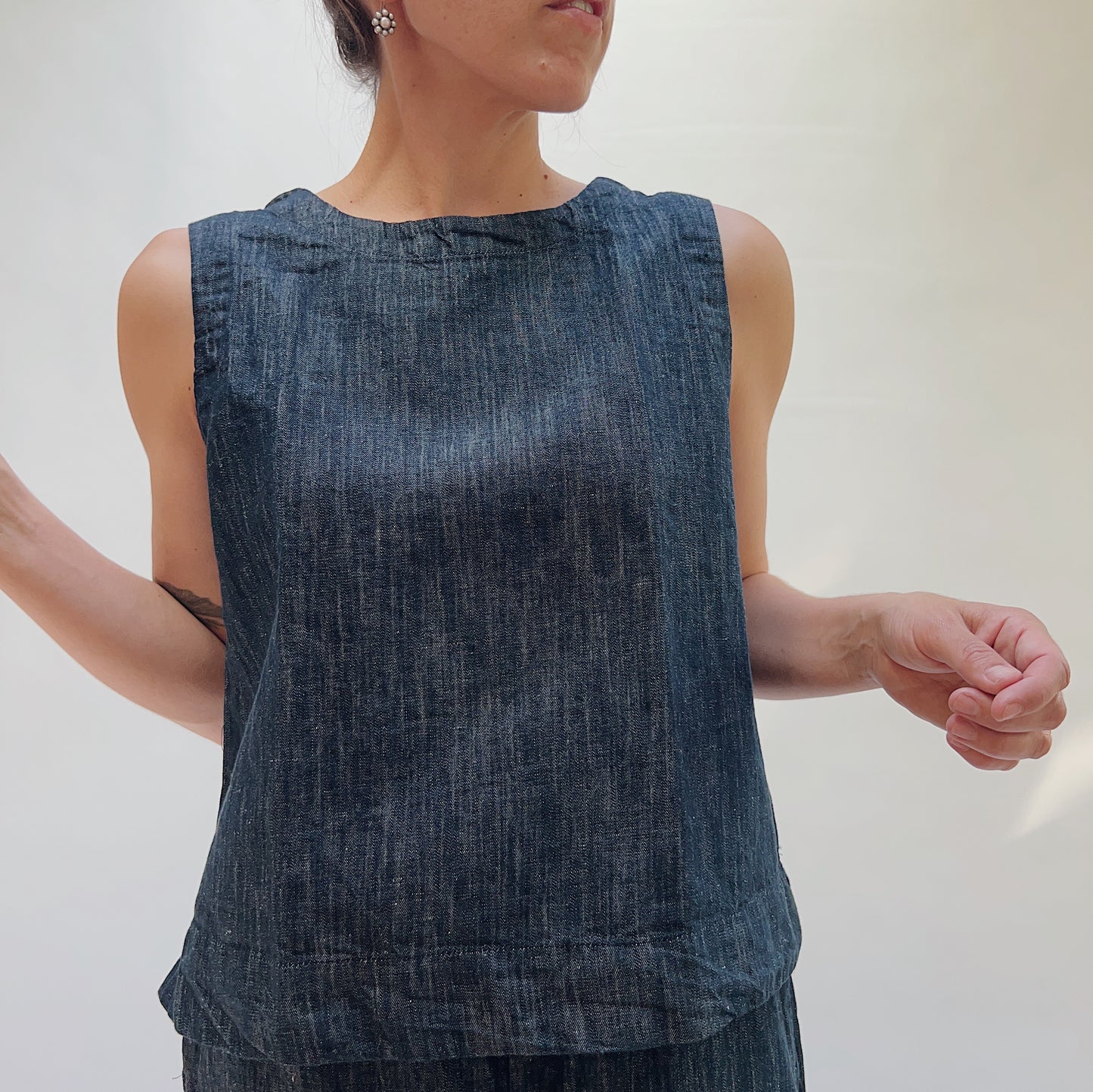 Denim Boxy Tank