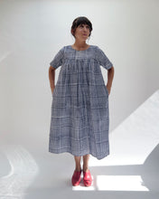 Load image into Gallery viewer, Fahari Bazaar | Sakina Dress in Navy Gingham