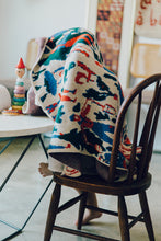 Load image into Gallery viewer, Swiss Fields Baby Blanket in Blue