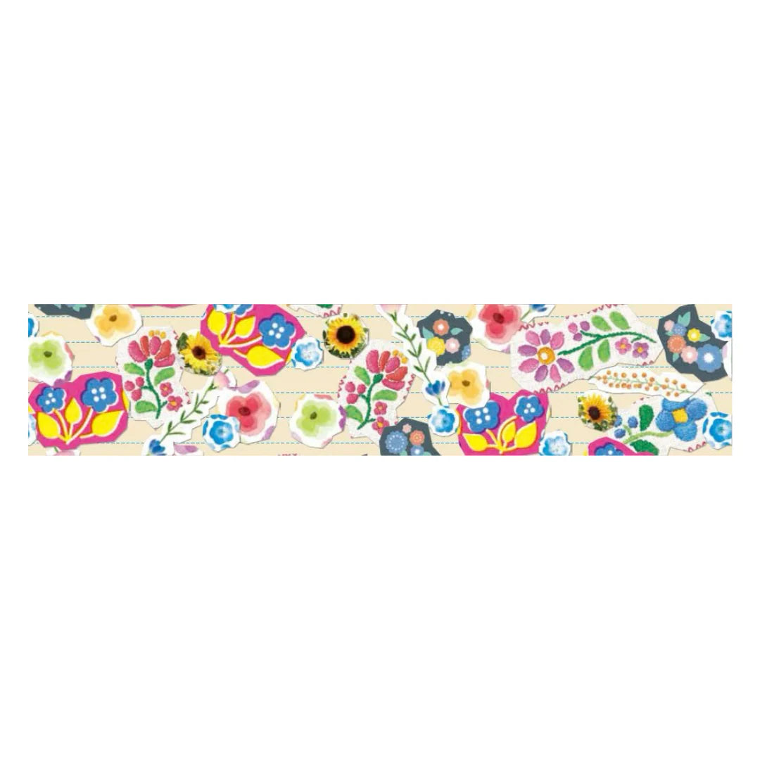 MT Washi Tape in Flower Sticker Collage