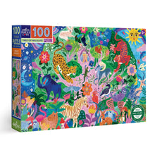 Load image into Gallery viewer, Eeboo | Tree of Wildlife 100 Piece Puzzle