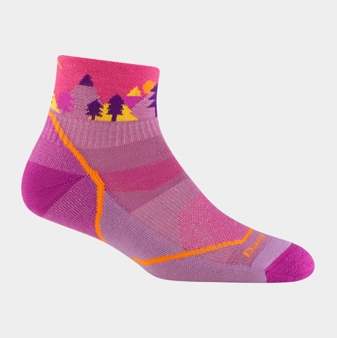 Darn Tough | Kids Quest Quarter Lightweight Hiking Socks in Violet