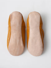 Load image into Gallery viewer, Moroccan Babouche Slippers in Ochre