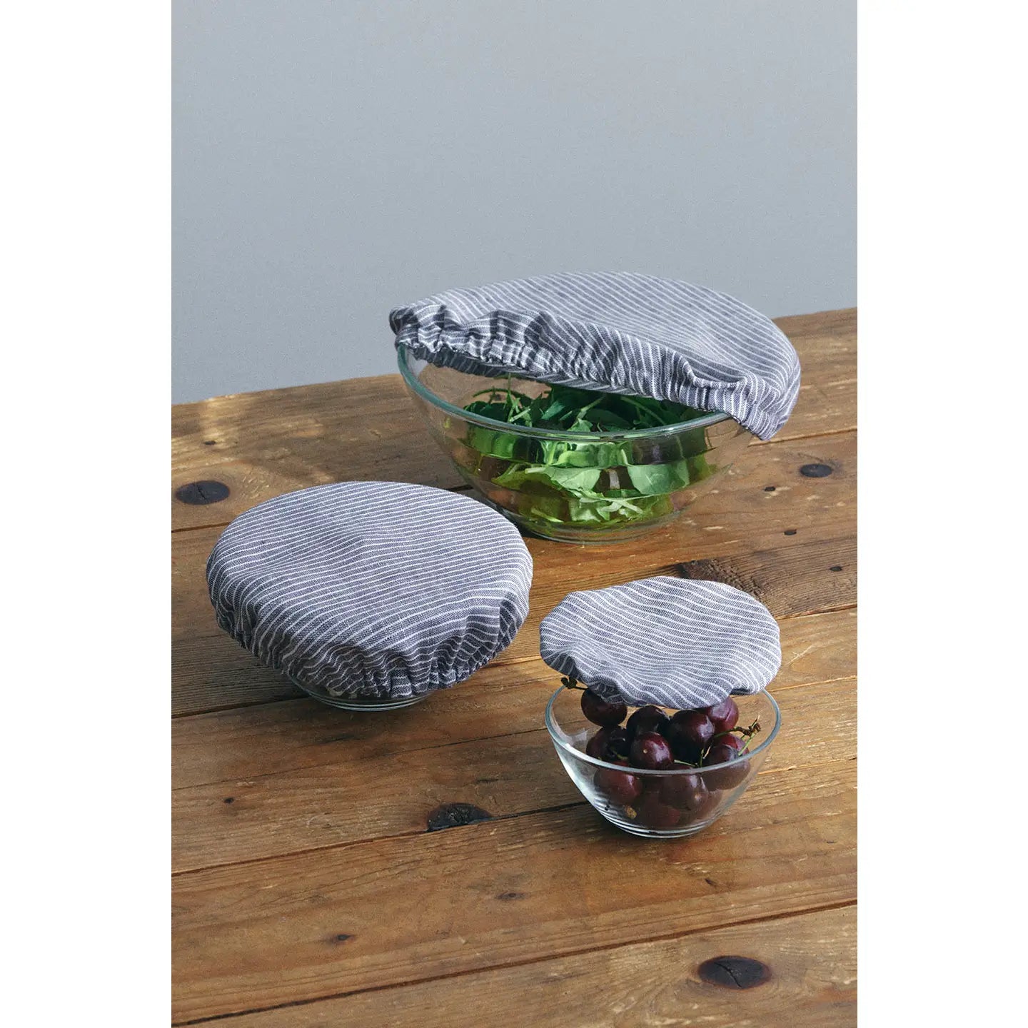 Fog Linen Work | Linen Bowl Cover Set of 3
