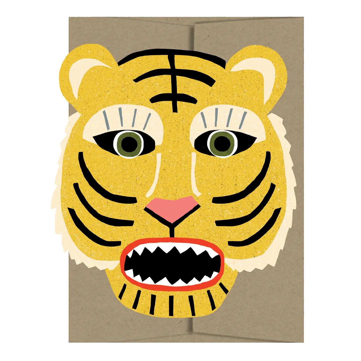 Tiger Die-Cut Card