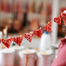 Load image into Gallery viewer, Origami Heart Bunting Kit
