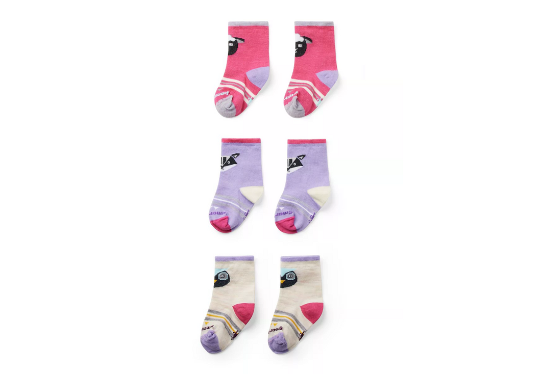 Smartwool | Toddler Trio Socks in Power Pink