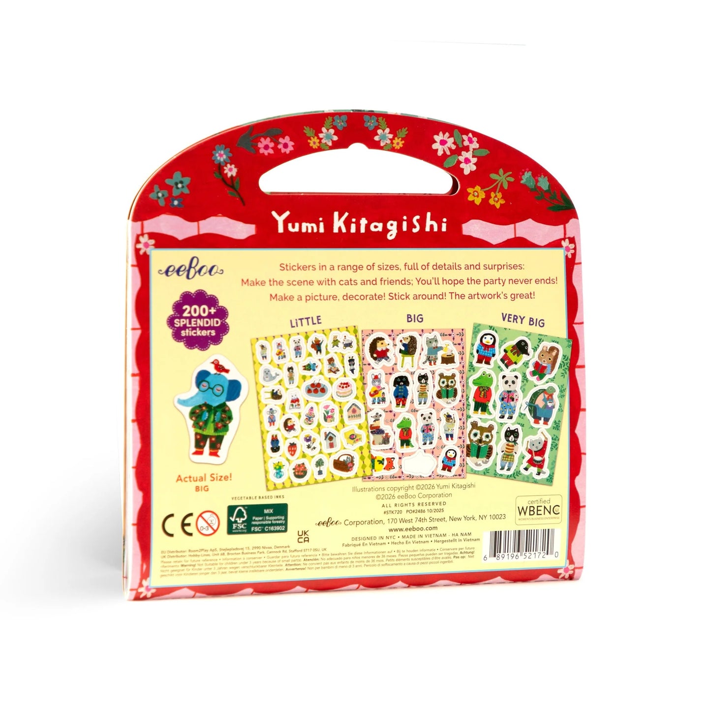 Cat's Apartment Sticker Book by Yumi Kitagishi