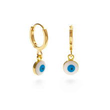 Load image into Gallery viewer, Amano Studio | Traditional Greek Evil Eye Huggie Hoops