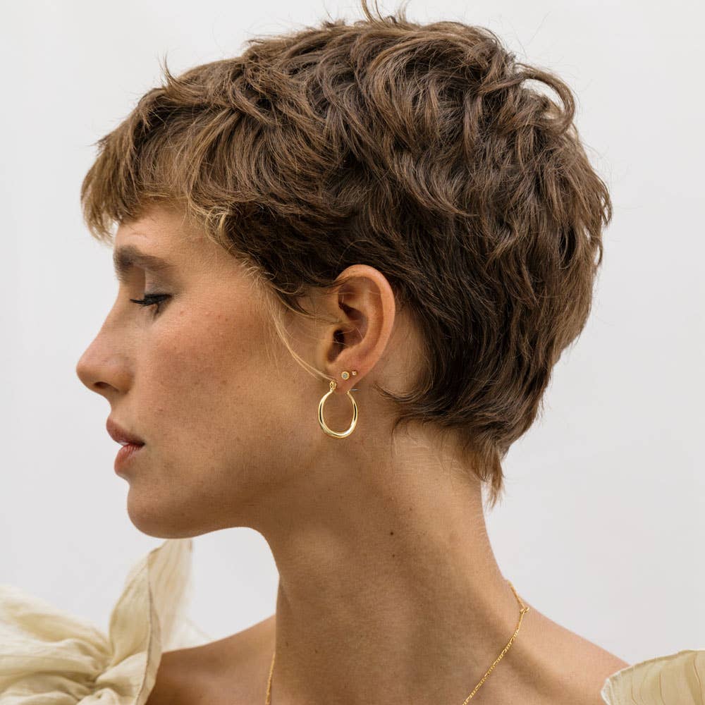 Small Maria Gold Hoops