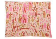 Load image into Gallery viewer, Swiss Fields Baby Blanket in Carnation