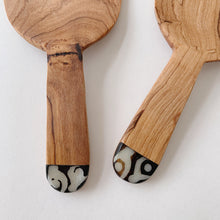 Load image into Gallery viewer, Kenyan Wide Inlaid Salad Servers