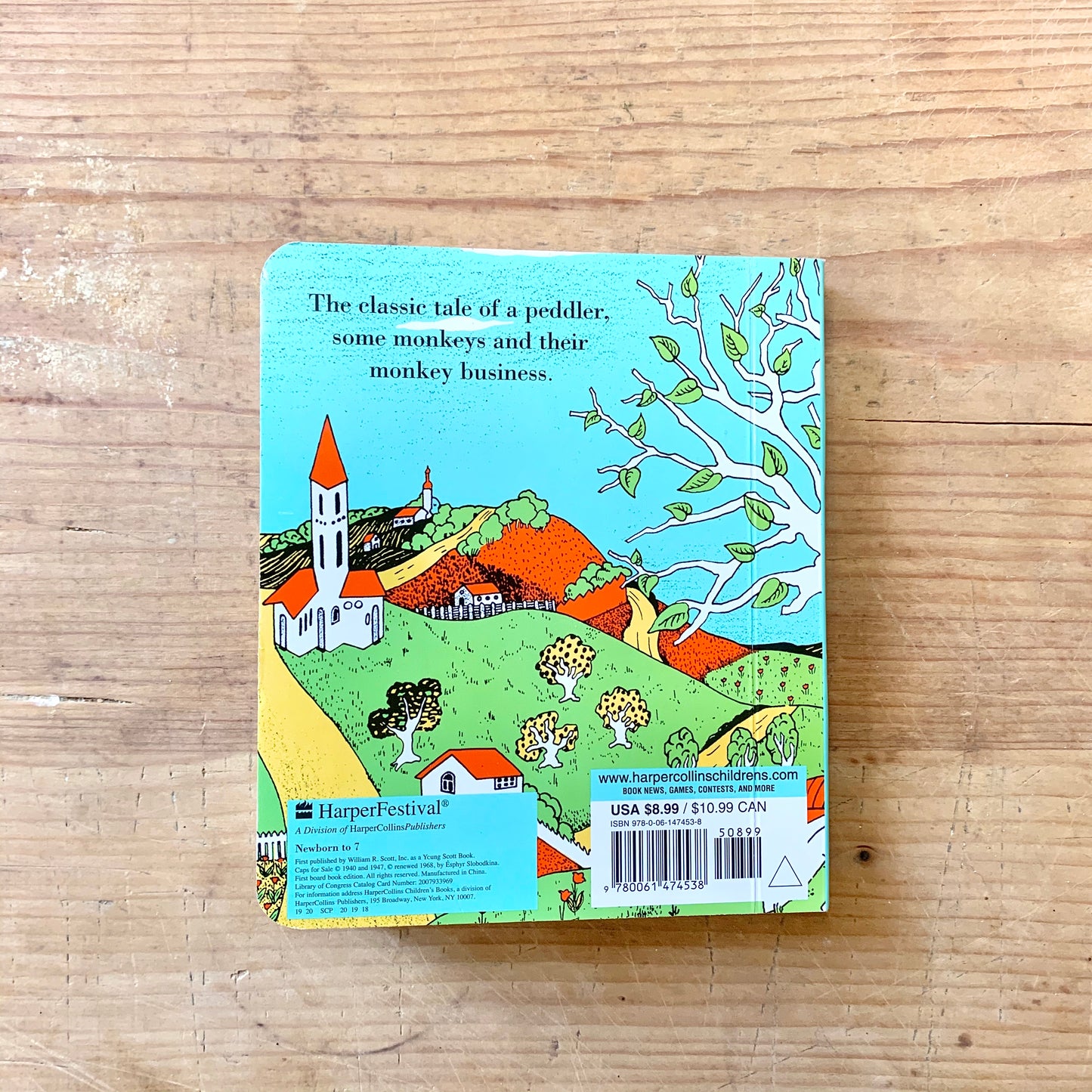 Caps For Sale Board Book