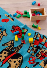 Load image into Gallery viewer, Cowboys Baby Blanket in Turquoise