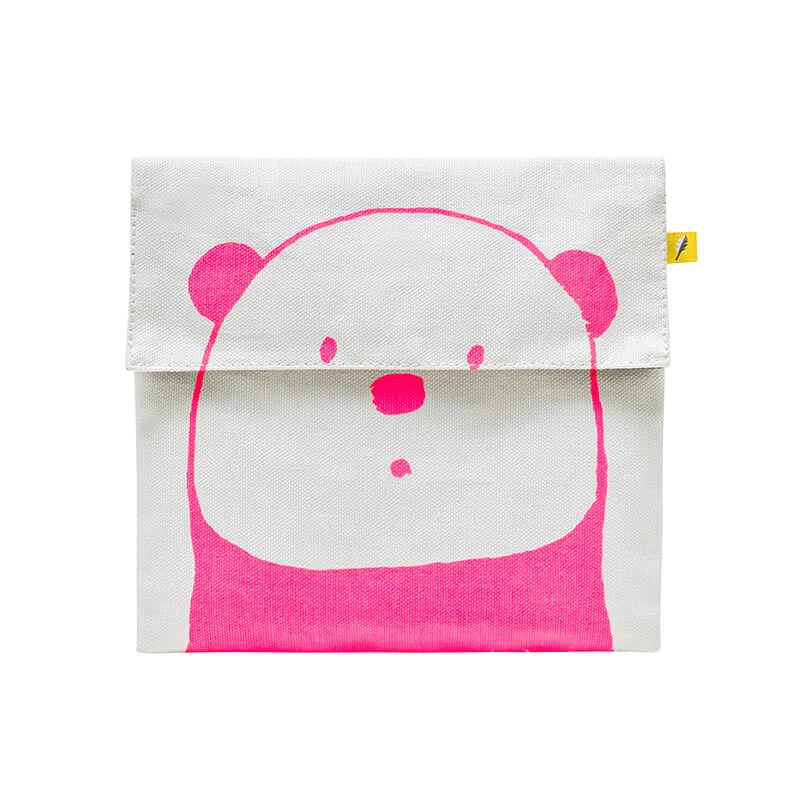 Fluf | Flip Snack Sack in Pink Panda